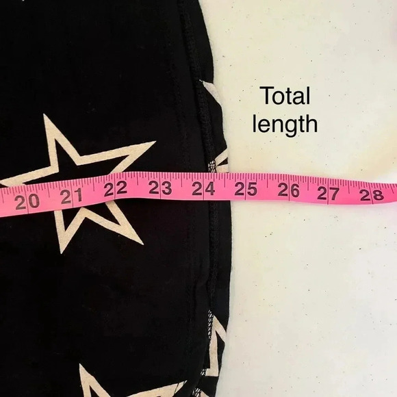 BUFFALO David Bitton Black Star‎ Print Short Sleeve Knit Blouse Size M - Picture 7 of 7